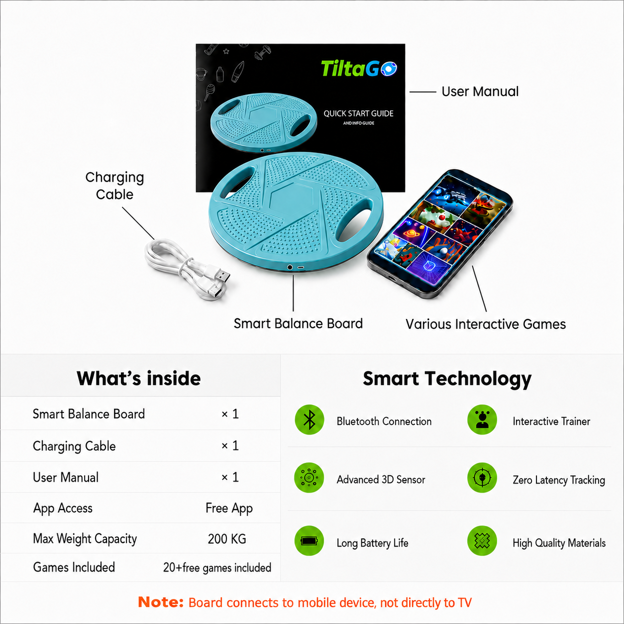 TiltaGo Motion Gaming Board